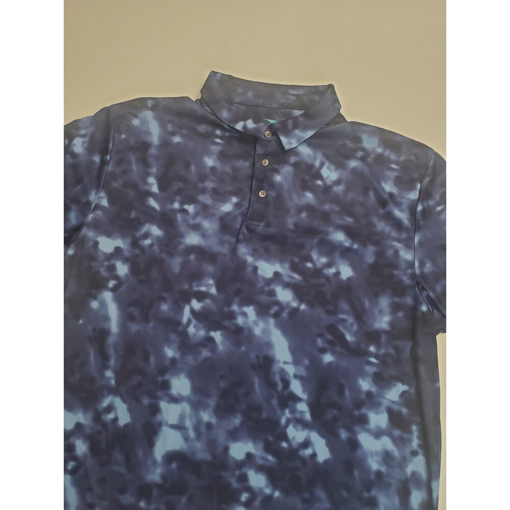 PGA Tour Men's Coolplay Short Sleeve Polo Shirt , Blue, XXL